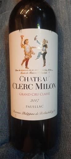 Bordeaux Pauillac Grand Cru Château Clerc Milon 2017