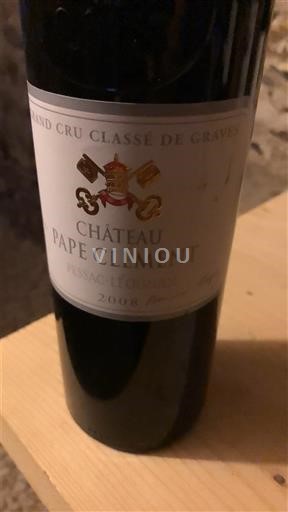 Bordeaux Pessac-Léognan Grand Cru Classé de Graves Château Pape Clément 2008