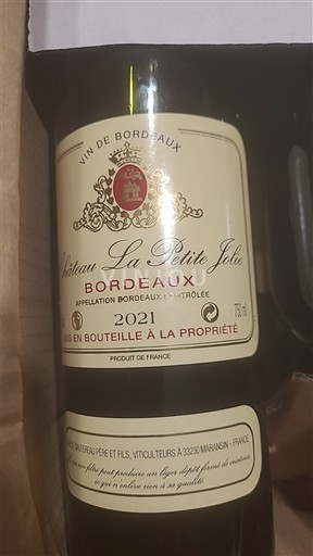 Bordeaux Château La Petite Jolie 2021
