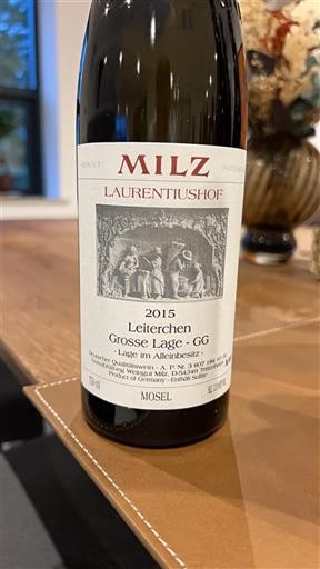 Mosel Moselle MILZ LAURENTIUSHOF Leiterchen Grosse Lage - GG 2015