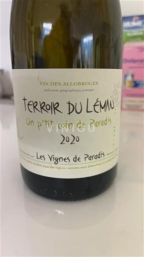 Alpes và các vùng Rhodanien Rượu Allobroges Les Vignes de Paradis Un p'tit coin de paradis 2020