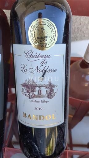 Provence Bandol Château La Noblesse 2019