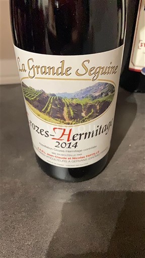 Valle del Ródano Crozes-Hermitage La Grande Seguine 2014