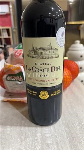 Bordeaux Saint-Émilion Grand Cru Grand Cru Château La Grâce Dieu 2020