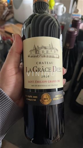 Bordoja Saint-Émilion Grand Cru Grand Cru Château La Grâce Dieu 2020