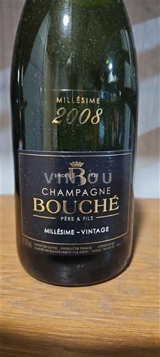 Champagne Șampanie Bouché Père & Fils Millésime - Vintage 2008