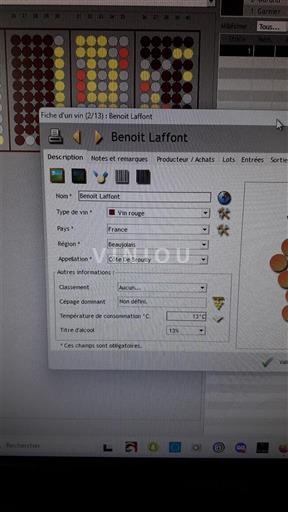 Beaujolais Côte-de-brouilly Benoit Laffont Không niên vụ