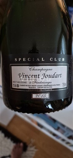 Champagne Sâm-panh Vincent Joudart Spécial Club 2015