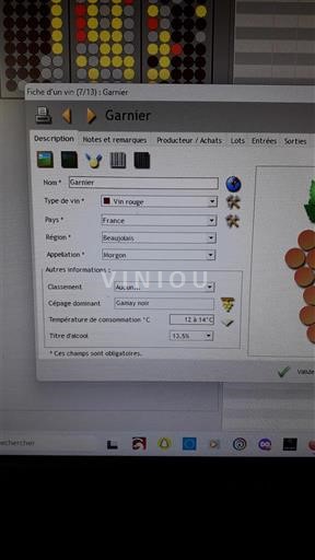 Beaujolais Morgon Garnier Ikke årgangsbestemt