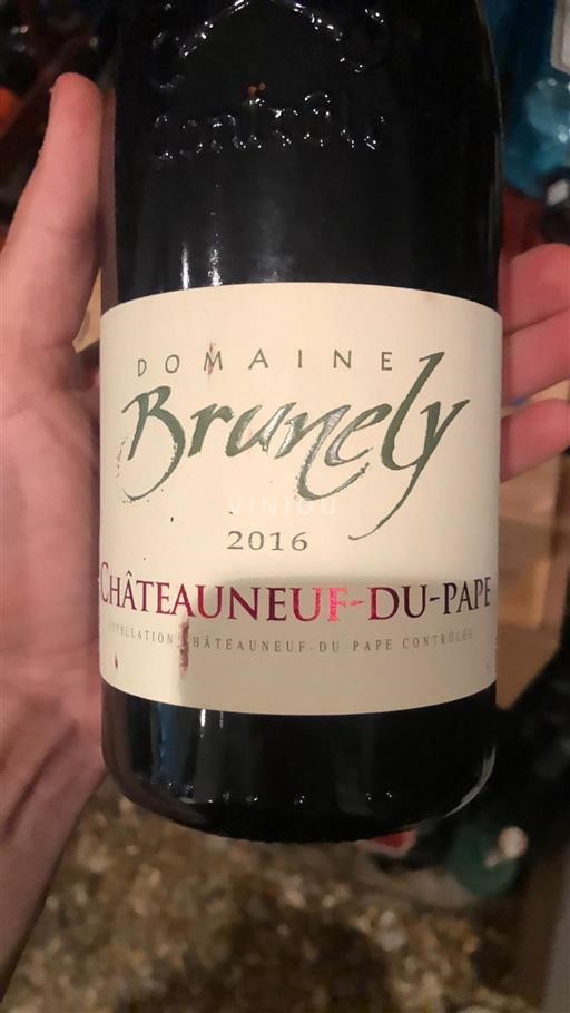 Rhônen laakso Châteauneuf-du-Pape Domaine Brunely 2016