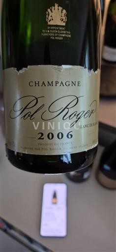 Champagne Champagner Pol Roger Blanc de Blancs 2006