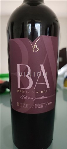 South West Buzet Baron Albret Sélection parcellaire 2020