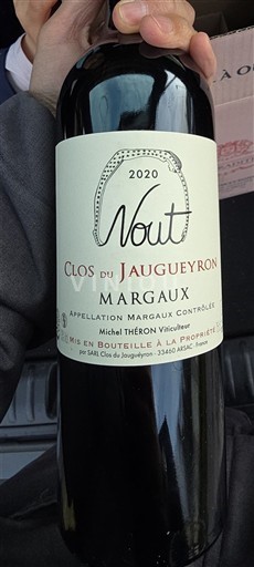 Bordeaux Margaux Clos du Jaugueyron Nout 2020