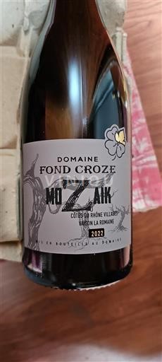 Rhônen laakso Côtes-du-rhône-villages Domaine Fond Croze Mosaik 2022