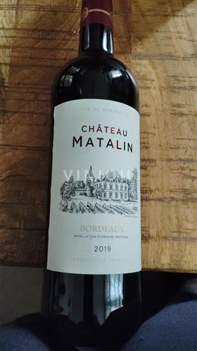 Bordeaux Château Matalin 2019