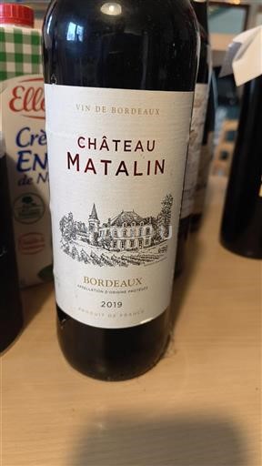 Bordeaux Château Matalin 2019