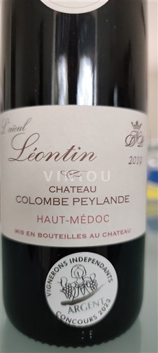 Bordeaux Haut-Médoc Château Colombe Peylande Léontin 2019