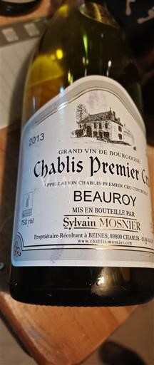 Burgundy Chablis Premier Cru Sylvain Mosnier Beauroy 2013