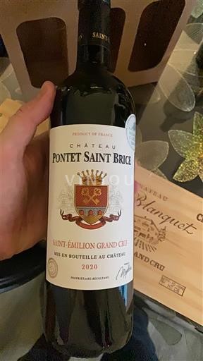 Bordeaux Saint-Émilion Grand Cru Grand Cru Château Pontet Saint Brice 2020