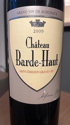Bordeaux Saint-Émilion Grand Cru Grand Cru Château Barde-Haut 2009