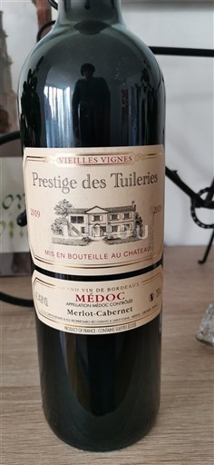 Bordeaux Médoc Prestige des Tuileries Vieilles Vignes 2019
