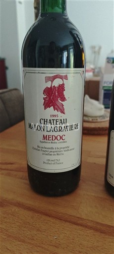 Burdeos Médoc Château Malon Lagravière 1995