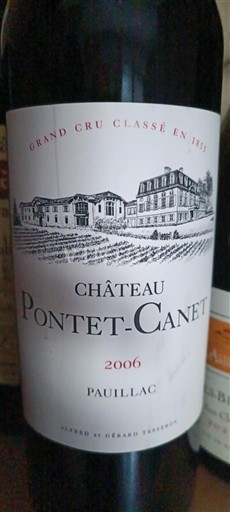 Bordeaux Pauillac Grand Cru Château Pontet-Canet 2006