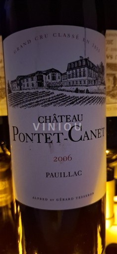 Burdeos Pauillac Grand Cru Château Pontet-Canet 2006