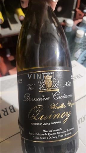 Loiren laakso Quincy Domaine Trotereau Vieilles Vignes Ei vuosikertaa