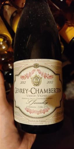 Bourgogne Gevrey-chambertin Javernand Vieilles Vignes 2012