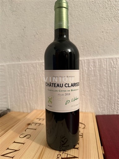 Bordeaux Castillon-côtes-de-bordeaux Château Clarisse 2018