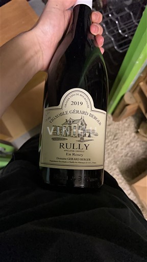 Bourgogne Rully Vignoble Gérard Berger En Roncey 2019