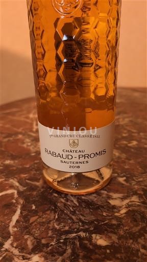 Bordéus Sauternes Premier Cru Château Rabaud-Promis 2018