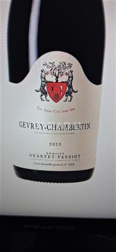 Bourgogne Gevrey-chambertin Domaine Geantet-Pansiot 2023