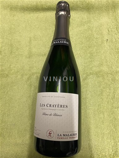 Champagne Sâm-panh Champagne La Malaurie Les Crayères Blanc de Blancs Không niên vụ