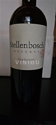 Víno Rouge sec Vanderstel Stellenbosch Reserve Non millésimé Jihoafrická republika Pobrežní oblast Stellenbosch