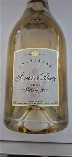 Champaña Champán Deutz Amour de Deutz 2014
