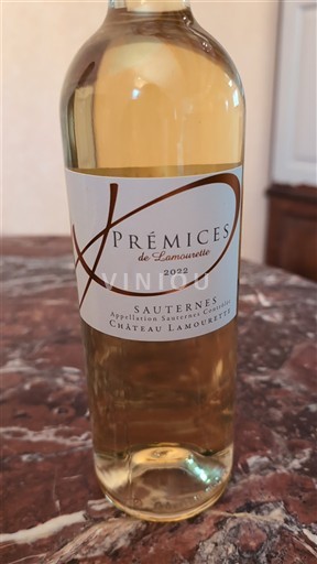 Bordéus Sauternes Château Lamourette Prémices de Lamourette 2022