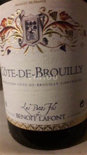 Beaujolais Côte-de-brouilly Benoît Lafont Les Petits Fils 2015