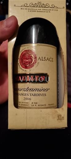 Alsace Vendanges Tardives Hauller 2006