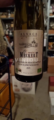 Alzacija Ni doloceno Domaine Meckert Klevener de Heiligenstein Clos SchwendiHesel 2021