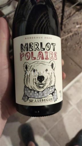 Bordeaux J. Lebègue Merlot Polaire 2022