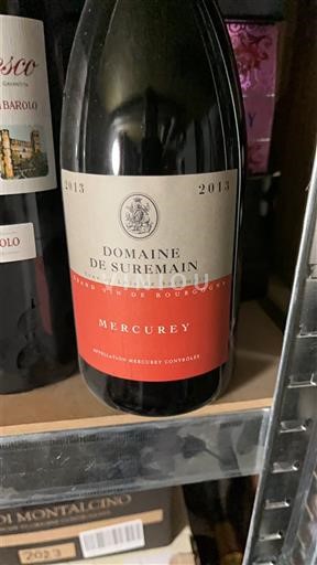 Bourgogne Mercurey Domaine Suremain 2013
