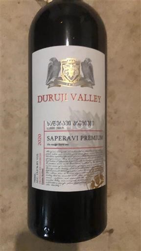 Kachetien Telavi Duruji Valley Saperavi Premium 2020