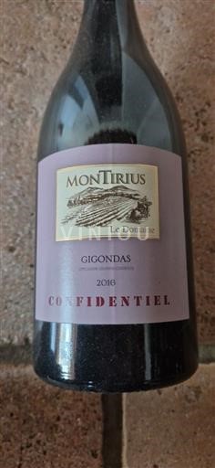 Lugina e Ronës Gigondas Montirius Confidentiel 2016