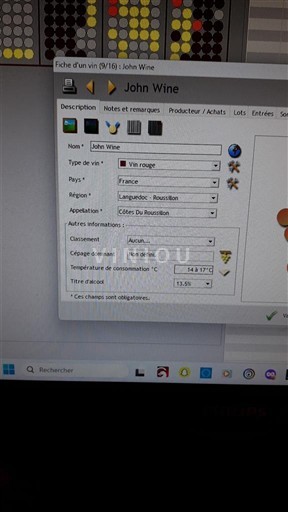 Roussillon Côtes-du-Roussillon John Wine 2016