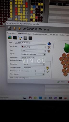 Roussillon Muscat de Rivesaltes Le Canon du Marechal 2015