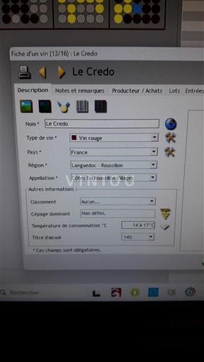 Roussillon Côtes du Roussillon Villages Le Credo 2010