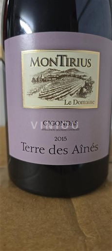 Vallée du Rhône Gigondas Montirius Terre des Aînés 2015