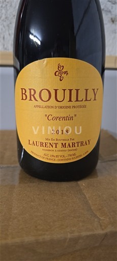 Beaujolais Brouilly Laurent Martray Corentin 2018
